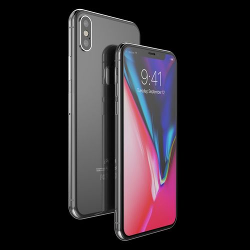 Apple Iphone X Silver And Space Gray Official Update 3D Model Low Poly Max Obj 3Ds Fbx C4D Dae