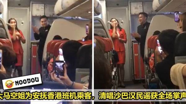 Airasia Stewardess Sing Sabah Featured