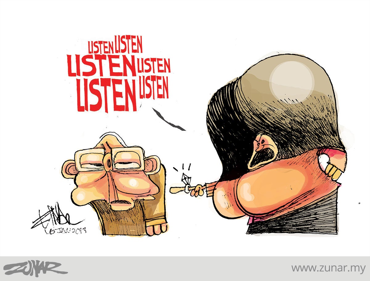 Cartoonkini Listen Najib 16 Jan 2013 Copy