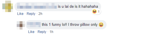 Comment Throw Pillow