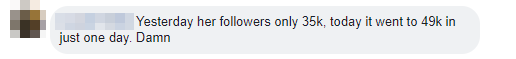 Comment Followers rise