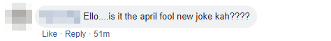 Comment April Fool
