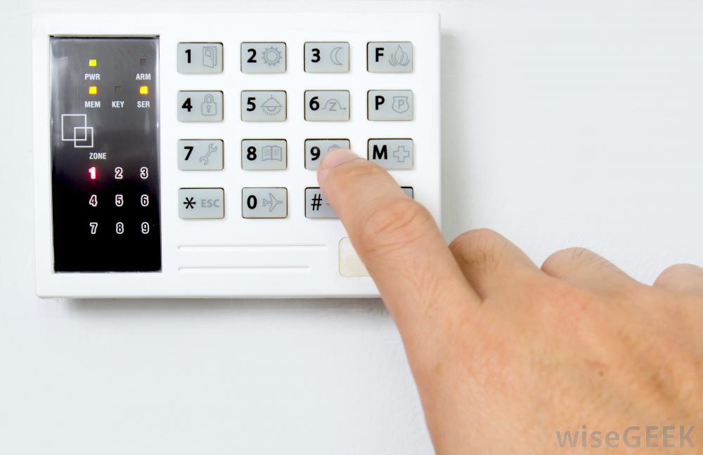 Finger Touching Home Alarm Control