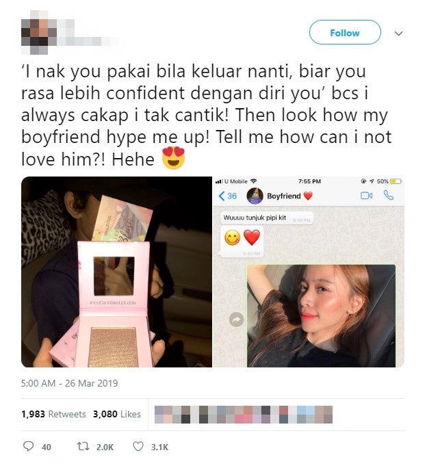 Loving Boyfriend Surprises Girlfriend With Low Self Esteem With Makeup So She Could Feel More Confident World Of Buzz 2