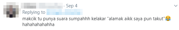 Tweet Makcik scared