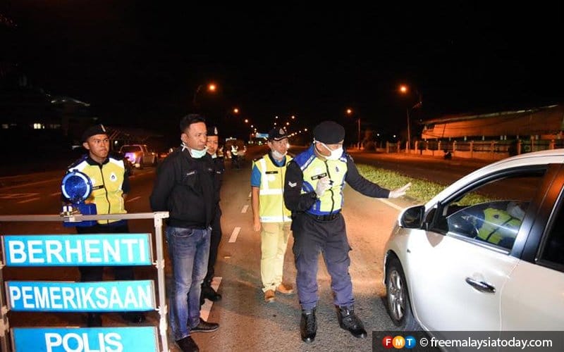 Kota Kinabalu police chief Habibi Majinji Roadblock sabah 190320 1