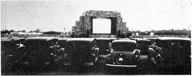 First drive in theater Camden NJ 1933