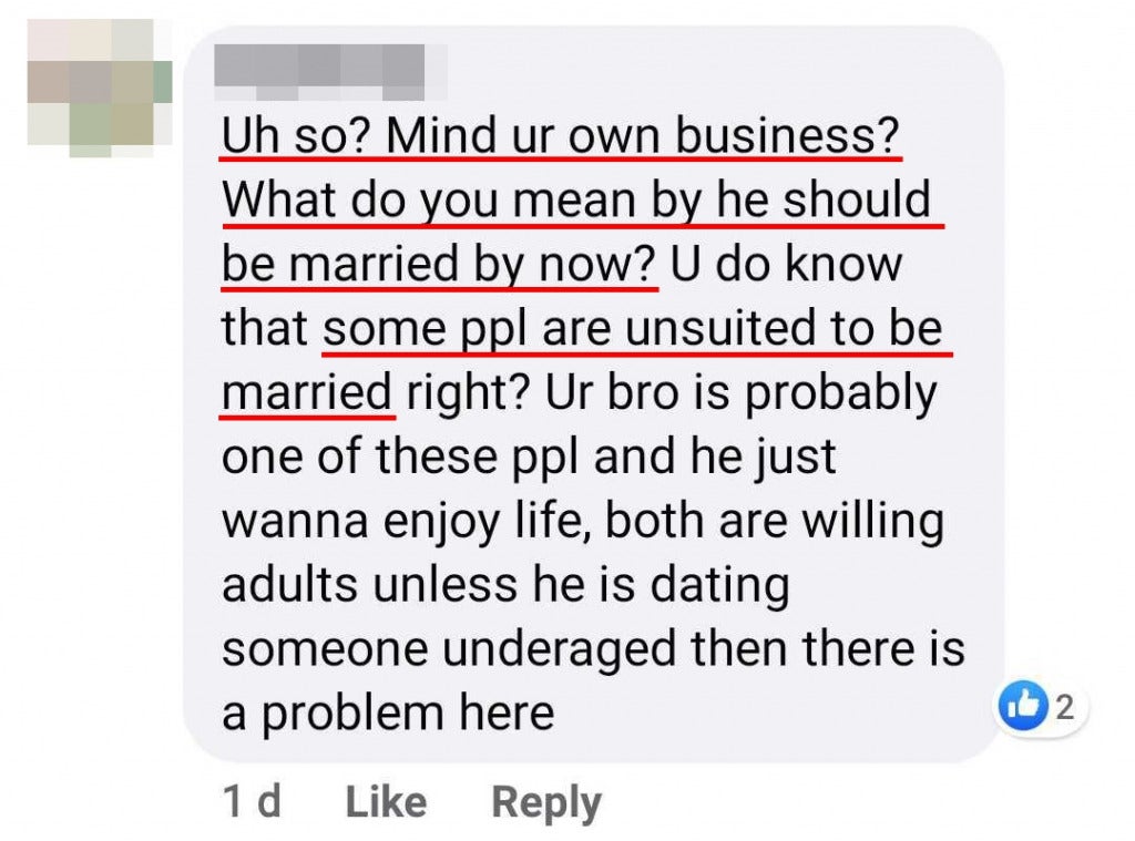 Comment Mind Own Business