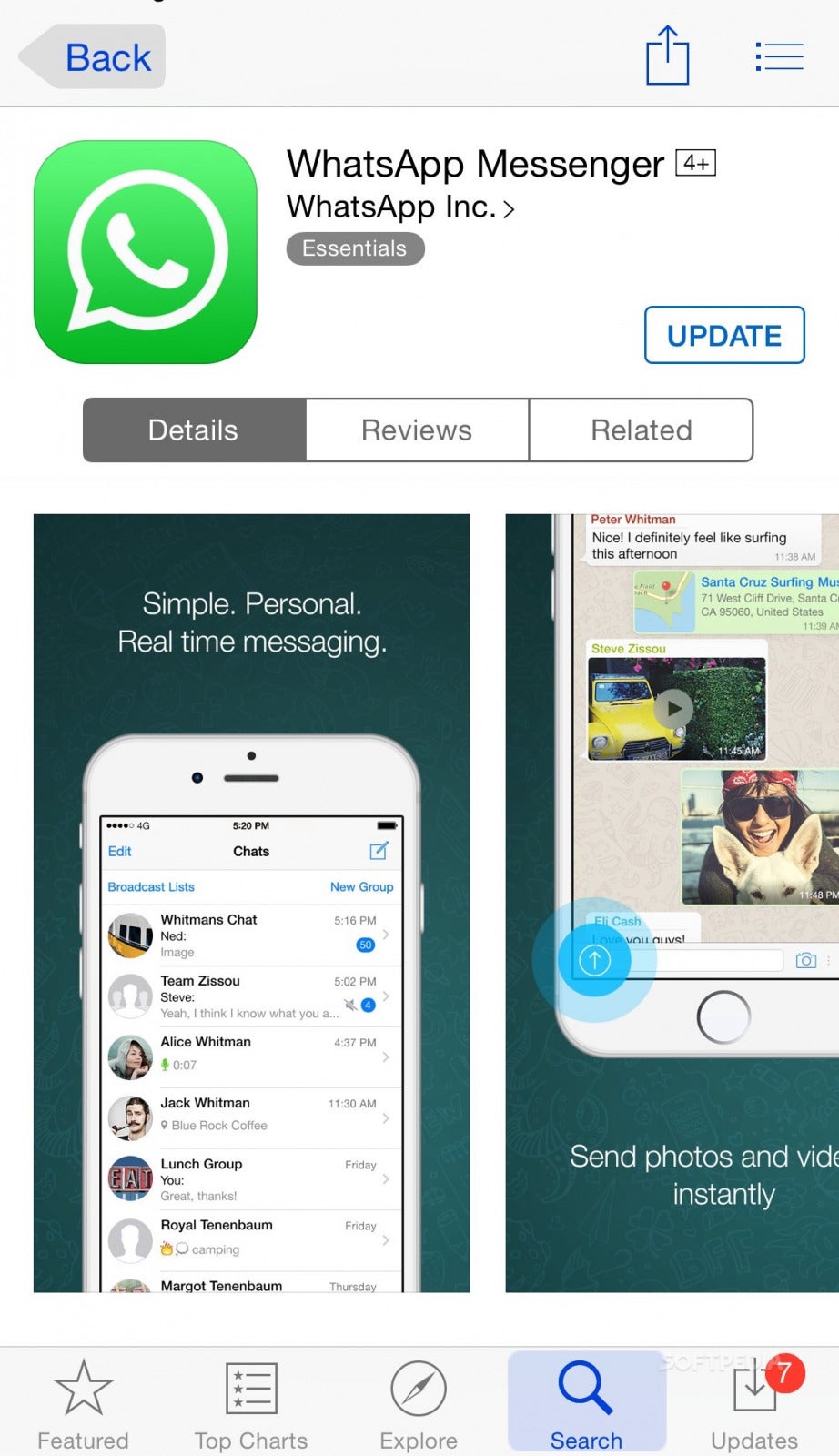 Download WhatsApp Messenger 2 11 14 with iPhone 6 Support 465197 3