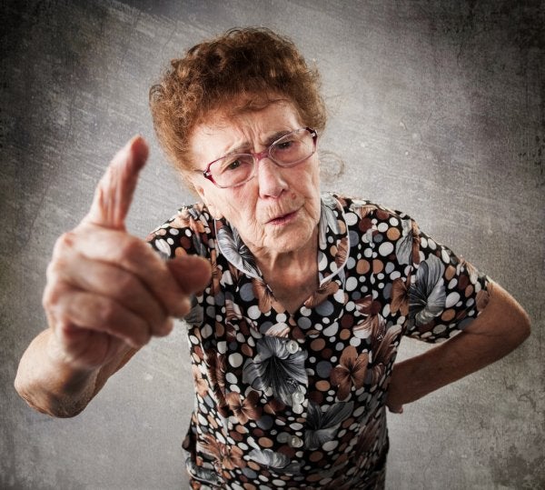 Depositphotos 66936353 Stock Photo Scolded The Old Woman