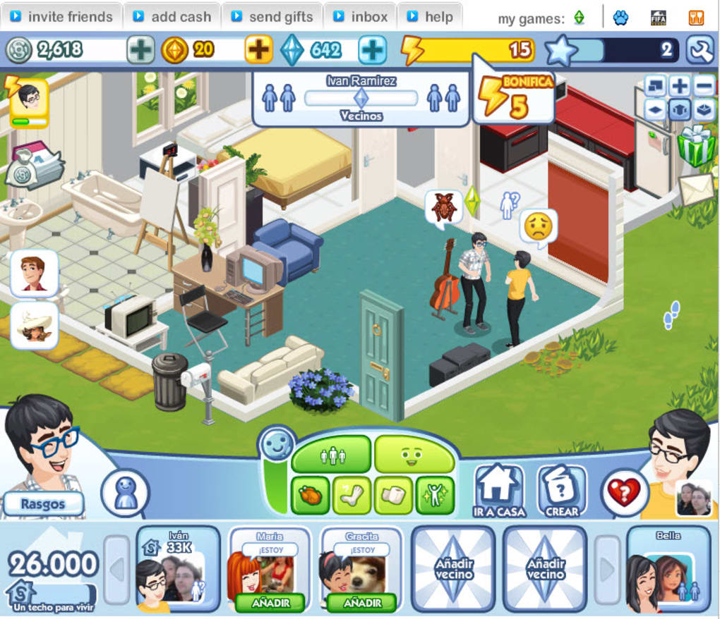 The Sims Social Screenshot