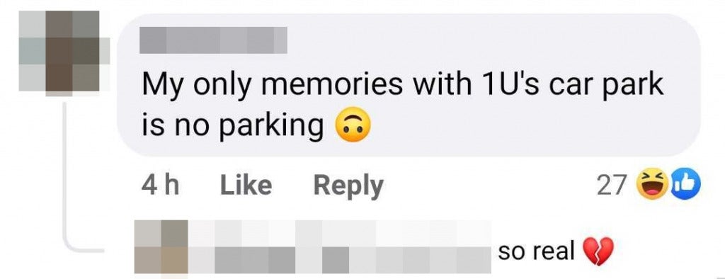 Comment 1U Parking