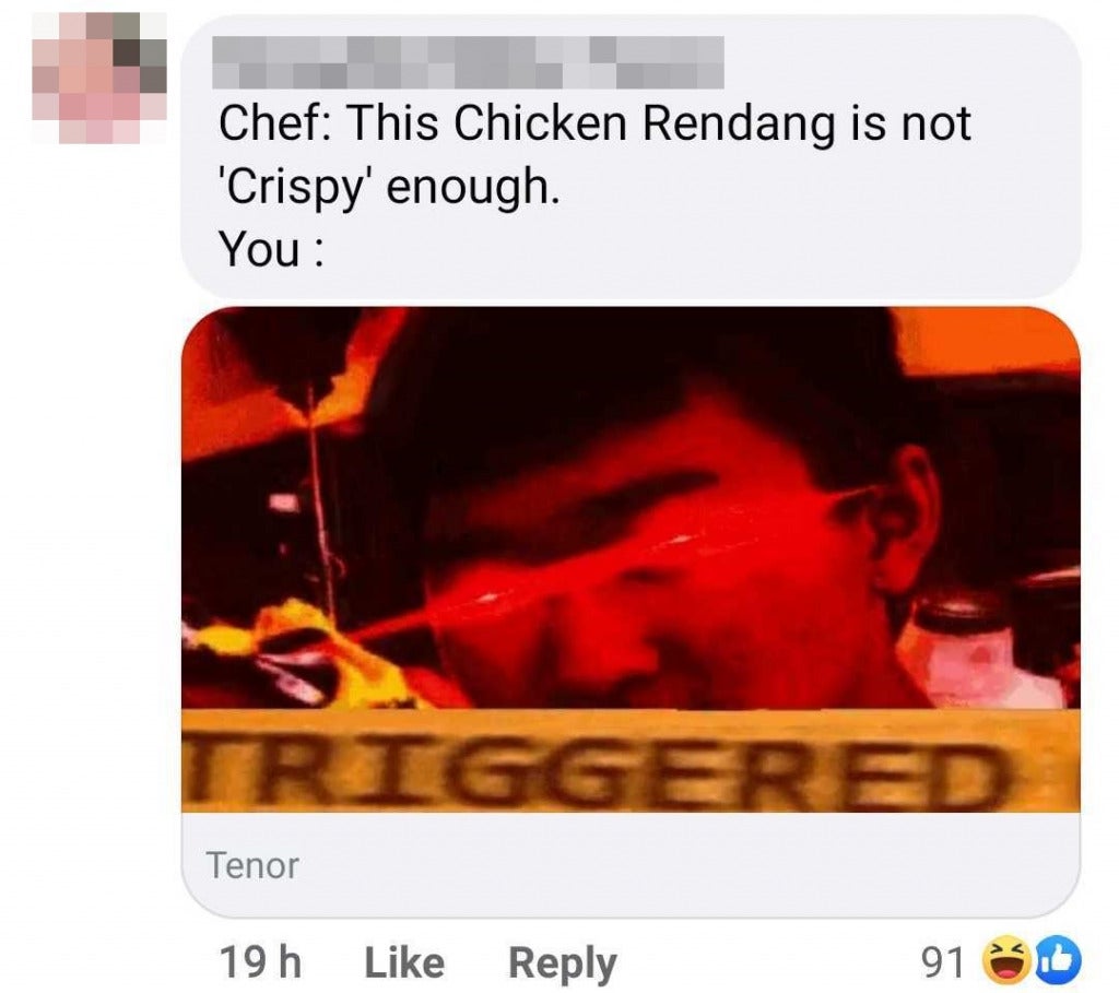 C Crispy rendang
