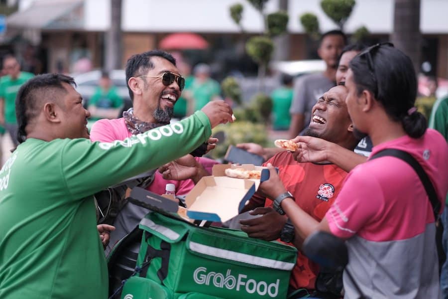 cara daftar grab food rider kerja delivery