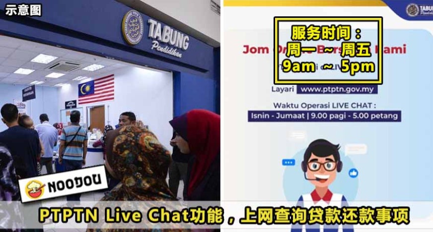 Ptptn推live Chat功能 不用去counter排队了 只需2个步骤就可以online进行查询和投诉 Noodou