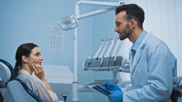 Depositphotos 457882050 Stock Photo Side View Of Dentist With