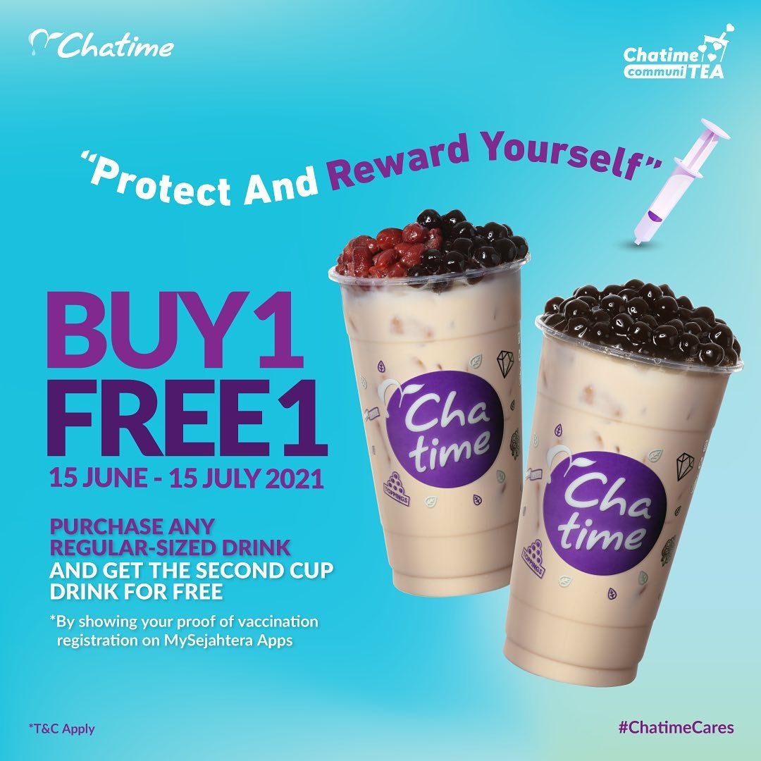 Chatime Malaysia Claim After Vaccination