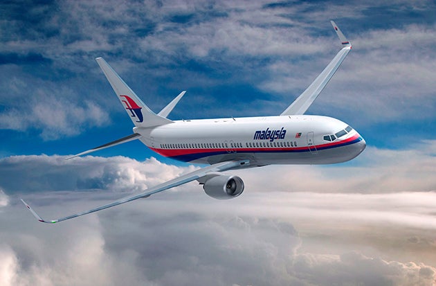 Mas Malaysia Airlines Airplane In The Sky Boeing 737 800