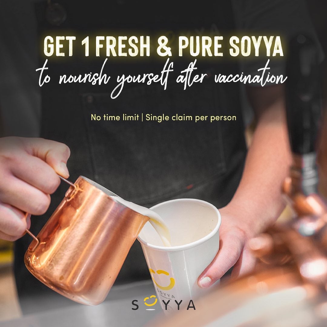 Soyya Claim Free Drink After Vaccination