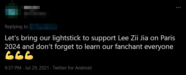 C Lee Zii Jia fandom and lightstick 5