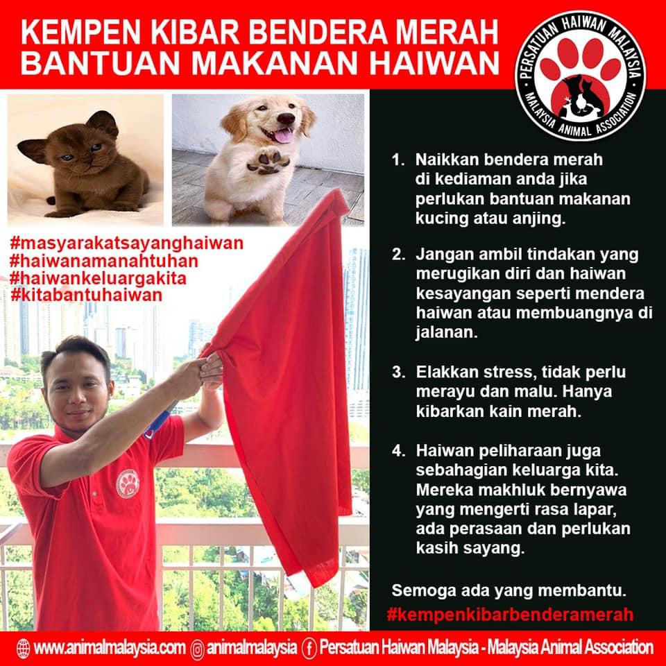 Malaysia Animal Association Kempen Kibar Bendera Merah