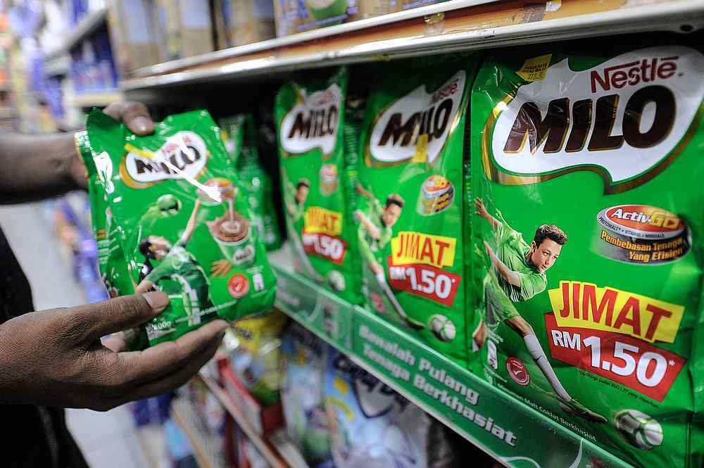 milo small packets on rack