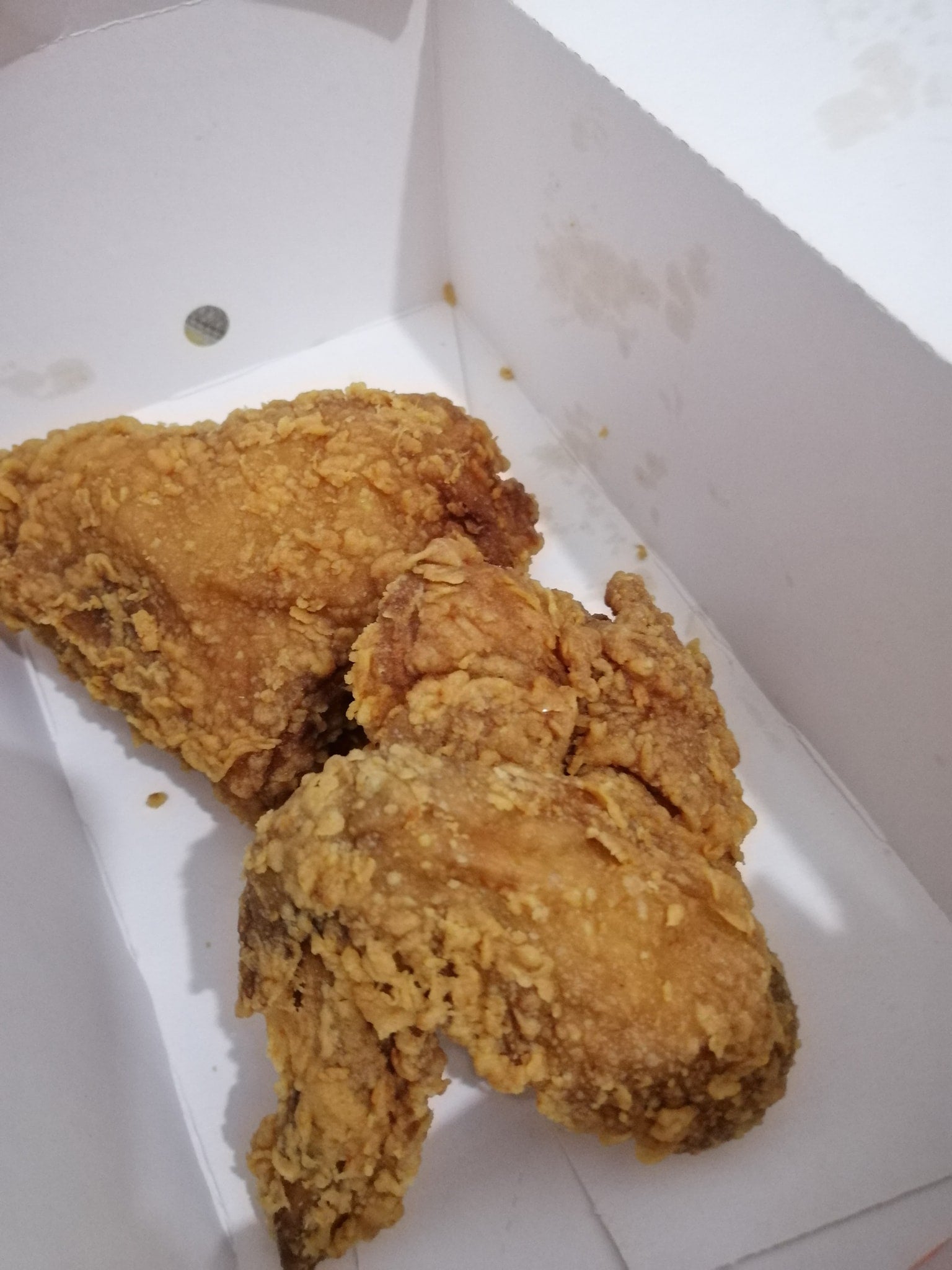 2 piece KFC fried chicken