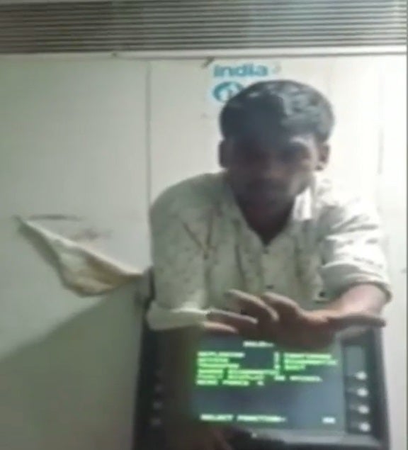 Indian Man Stuck Between Atm And Wall While Robbery 5