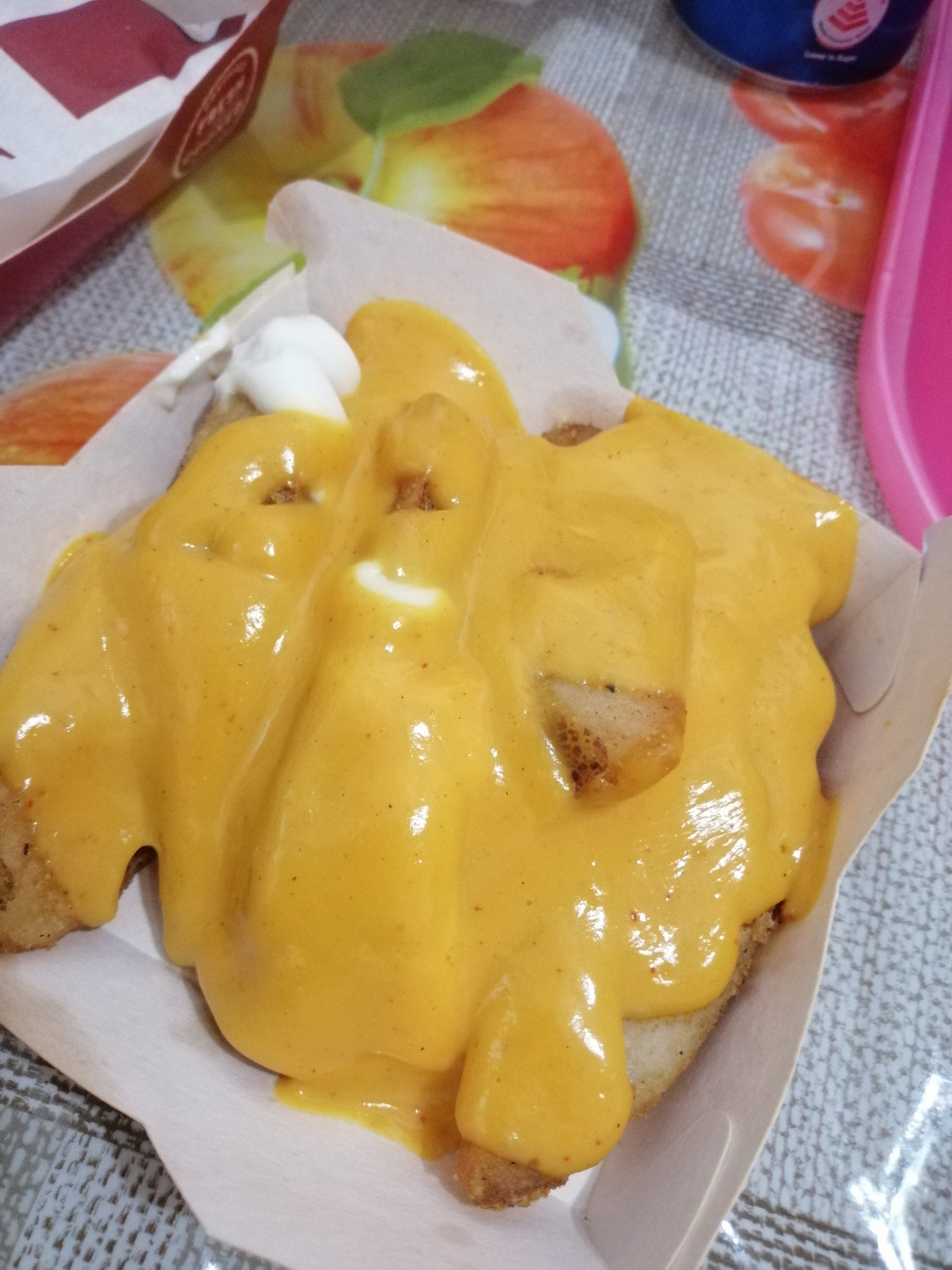 KFC potato wedges with extra cheese