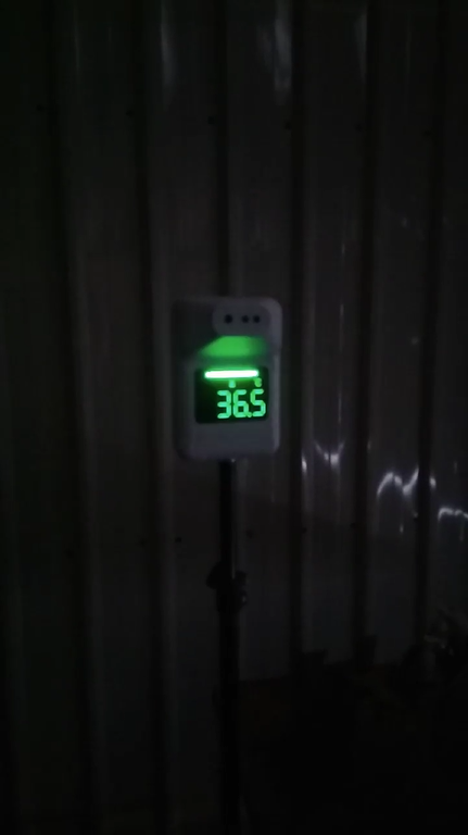 Thermometer scans itself
