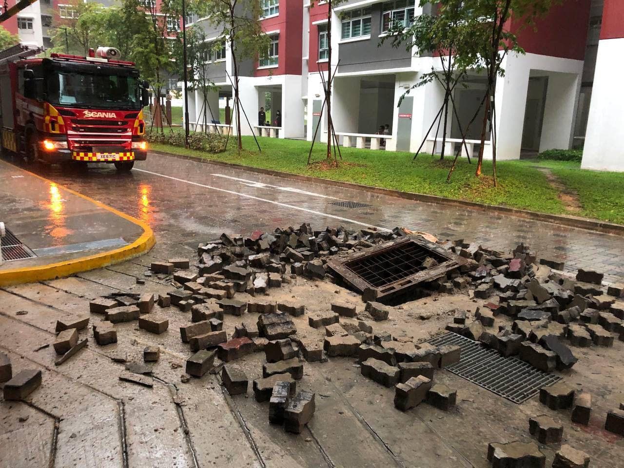 Car Park Entrance Mini Explosian Singapore Bukit Batok