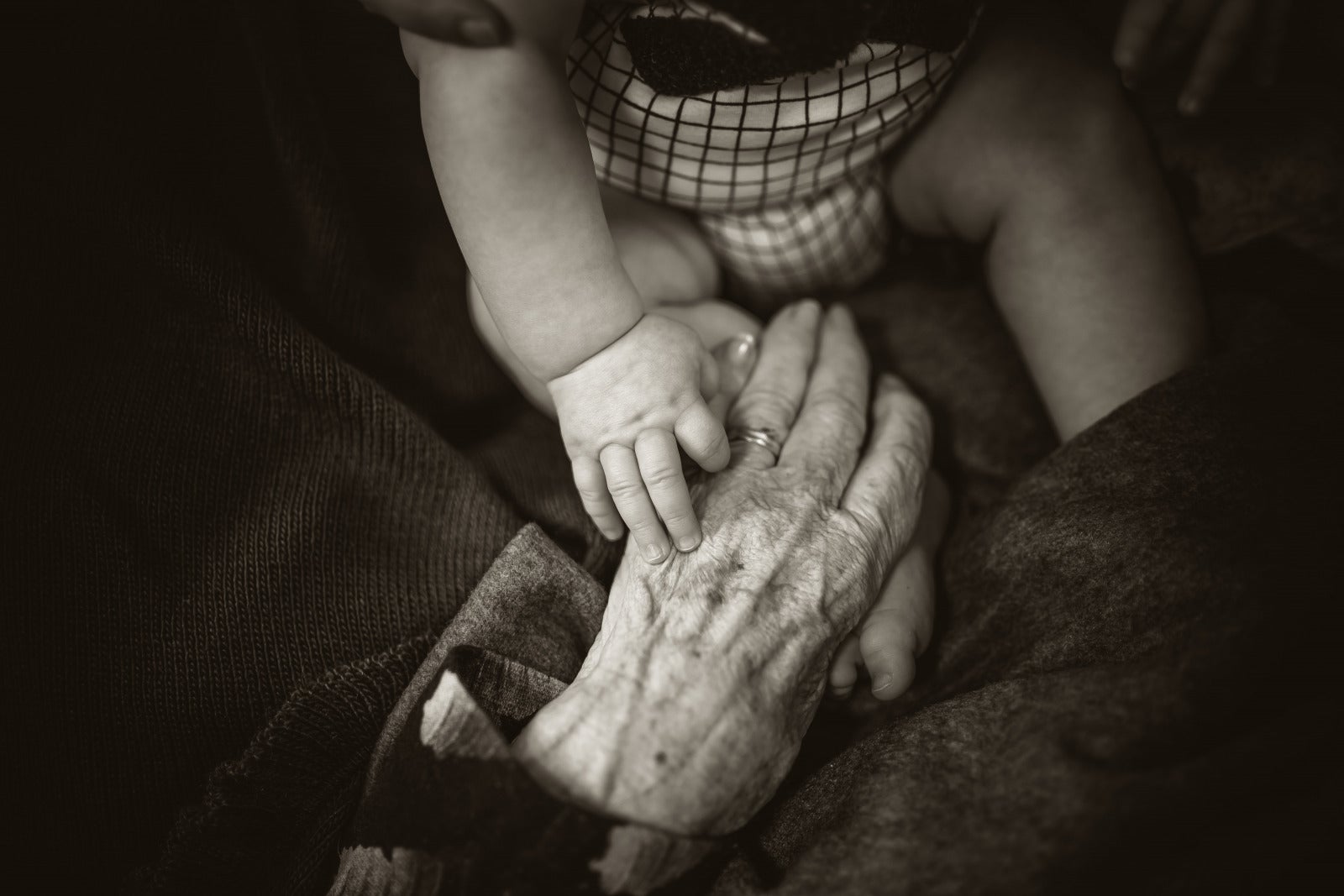 Rod Long Unsplash Baby And Grandmother Senior Woman Hand