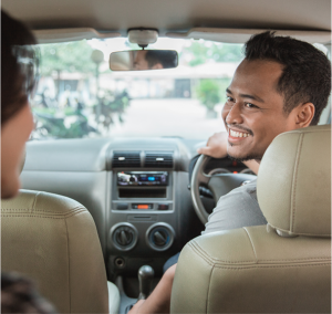 uncle driver smiling