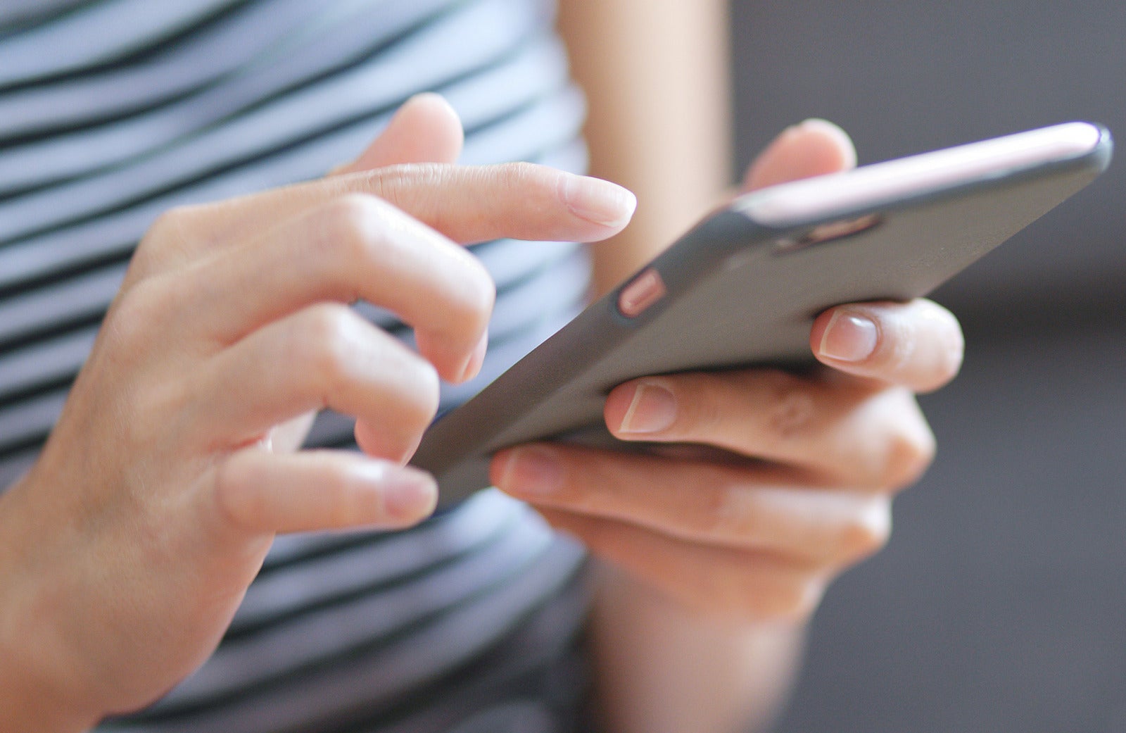 Woman Lady Using A Phone