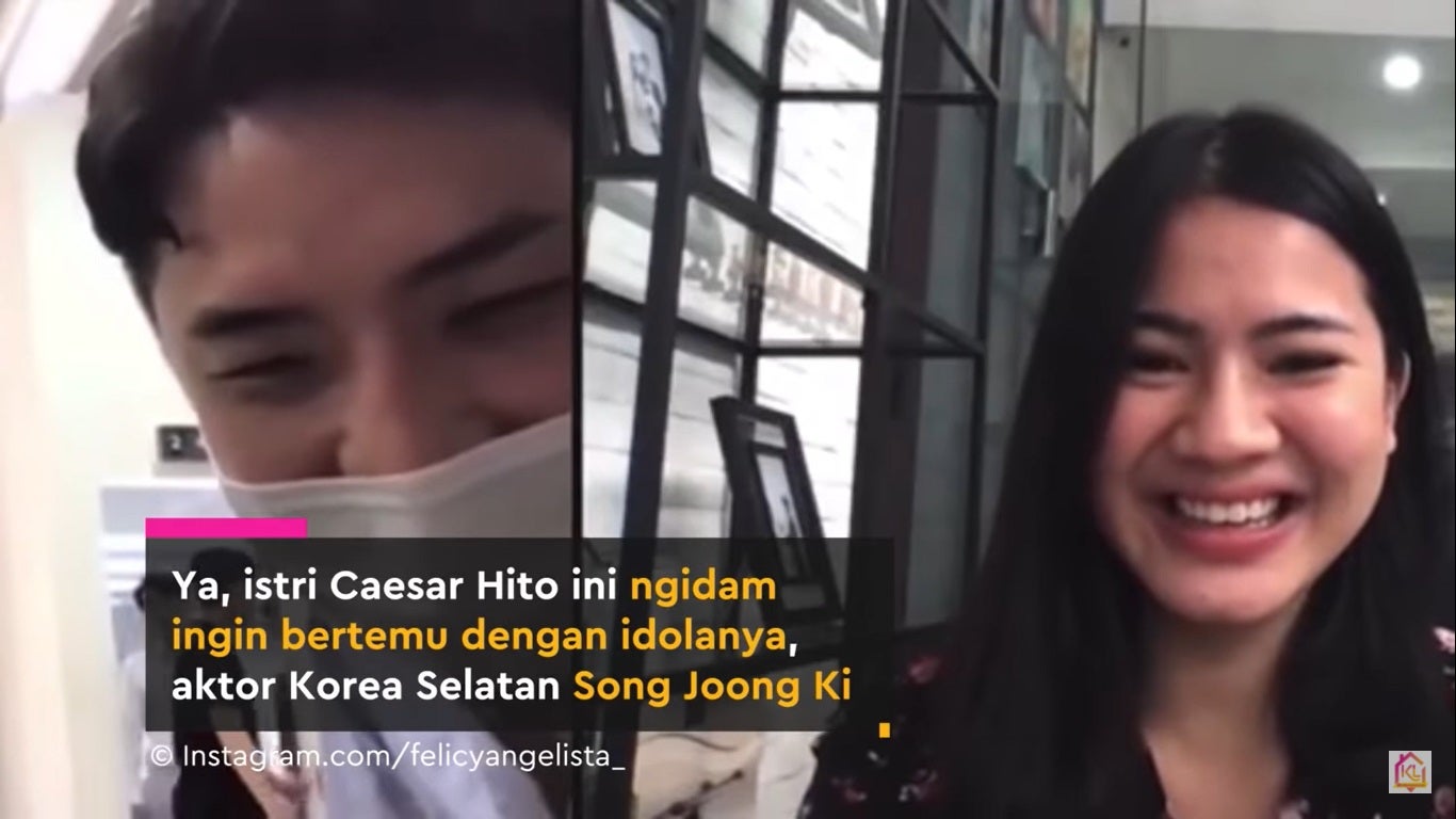 Indonesian Actress Felycia Angelista Video Call With Korean Actor Song Joong Ki 8