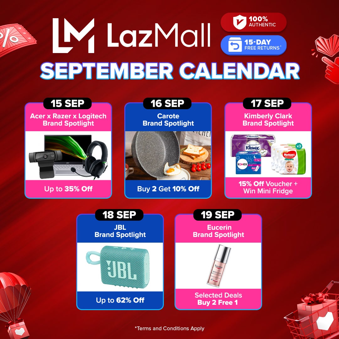 Lazmall September Calendar 2