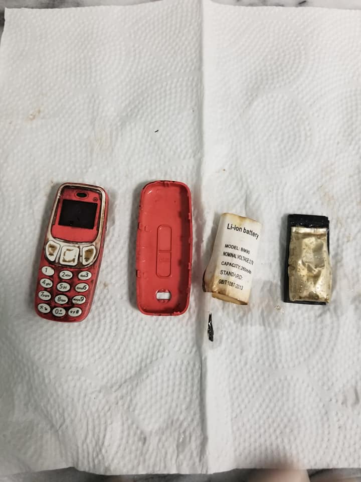 Nokia 3310 swallowed 2