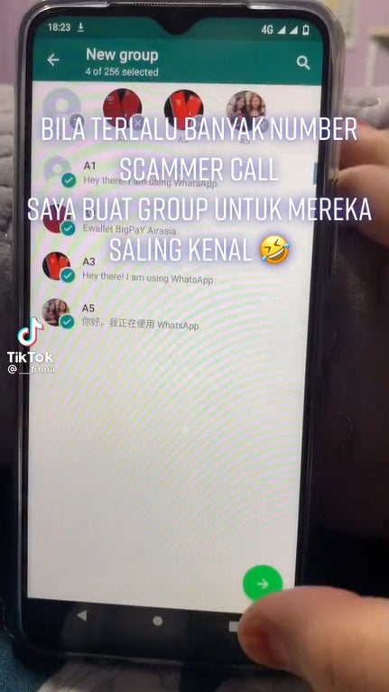 S1 Prank BigPay Scammers by adding them into a WhatsApp group