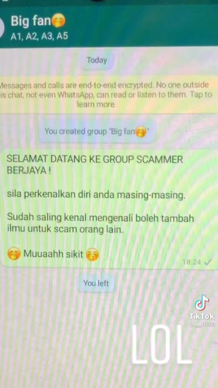 S5 Prank Bigpay Scammers By Adding Them Into A Whatsapp Group