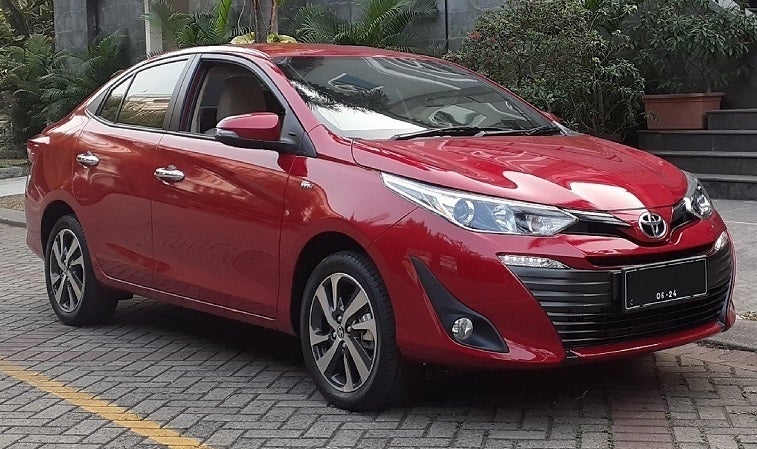 Toyota Vios Maroon Red