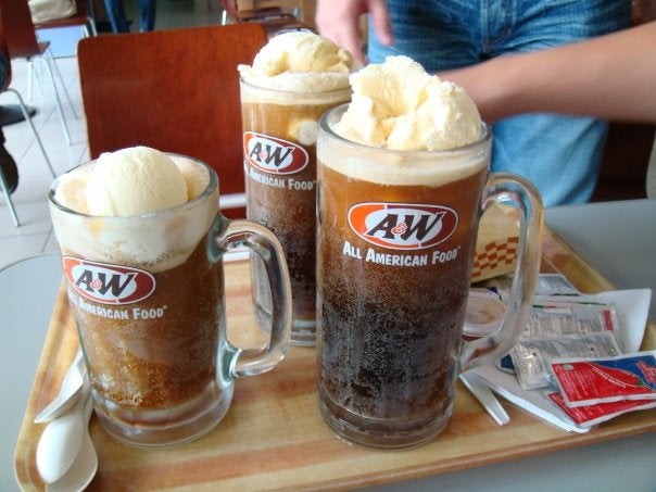 AW root beer RB float