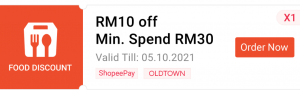 Old Town Minimum Spend Voucher