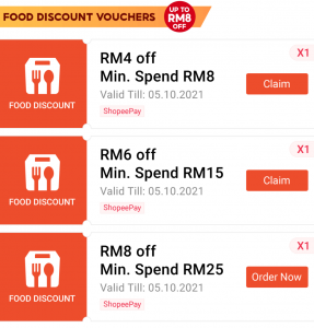 Shopeefood Minimum Spend Voucher