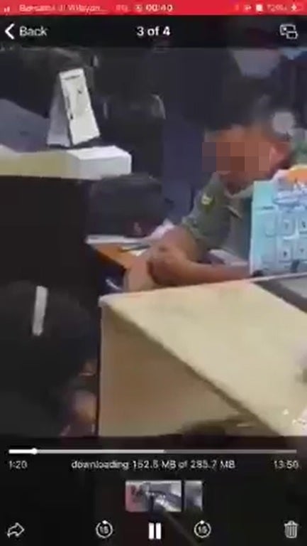 SS 1 military man sucks girls finger in vape shop