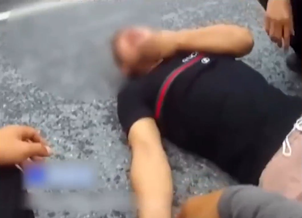 SS 6 dad lie on middle of road because daughter cannot do maths