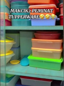 橱柜里的Tupperware