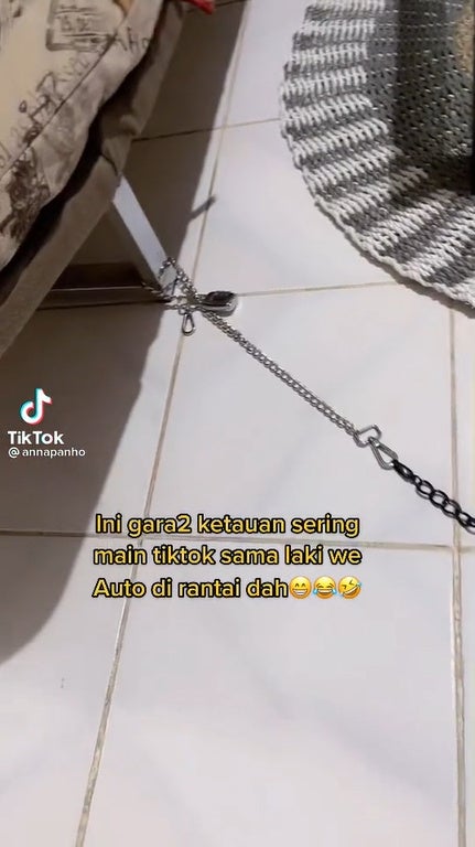 1 Man Tied Wifes Leg To Sofa For Playing Too Much Tiktok