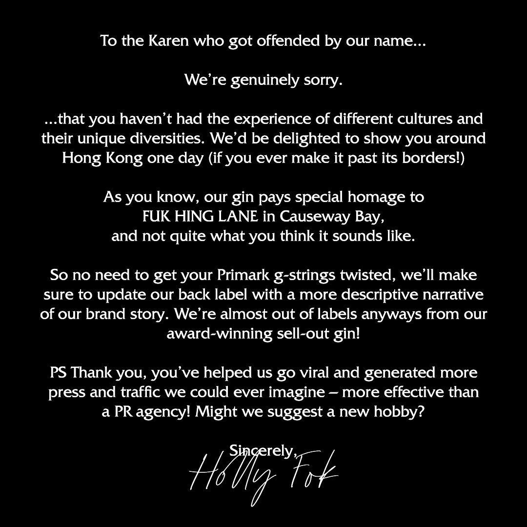 Fok Hing Gin replies after name got urged to change gone viral UK