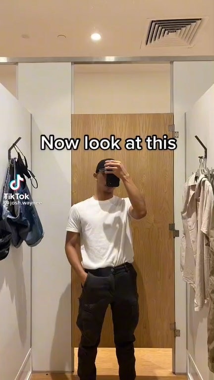 SS1 Man stucked in Cotton On fitting room and had to slide out under the door