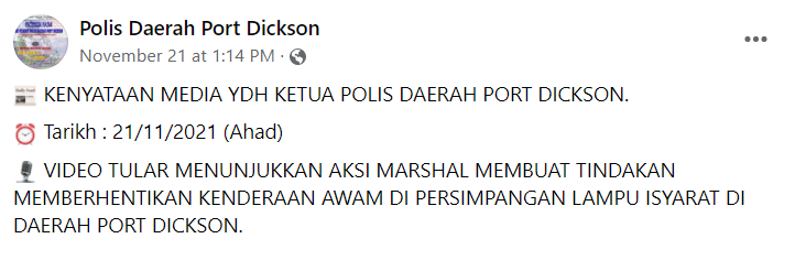 Port Dickson Police Fb Post 1